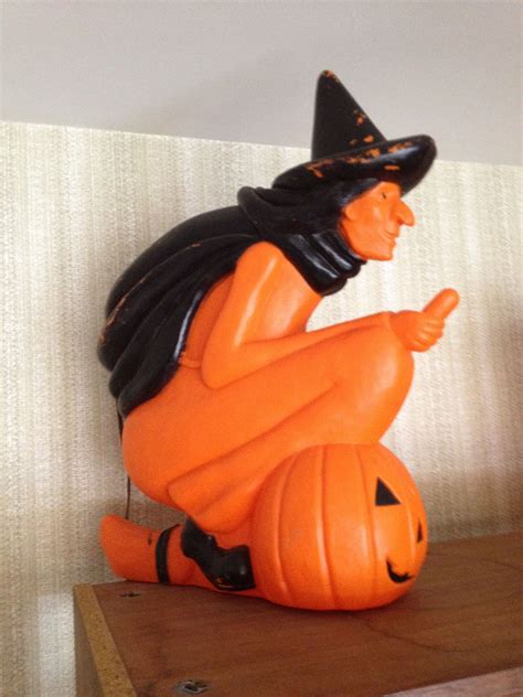 Witch blow mold figurine
